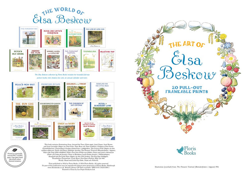 Art of Elsa Beskow (20 Pull-Out Frameable Prints)