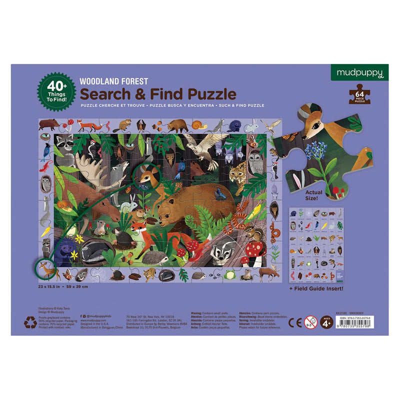Woodland Forest 64-piece Search & Find Puzzle