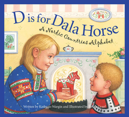 D is for Dala Horse -  A Nordic Alphabet (Back in stock)
