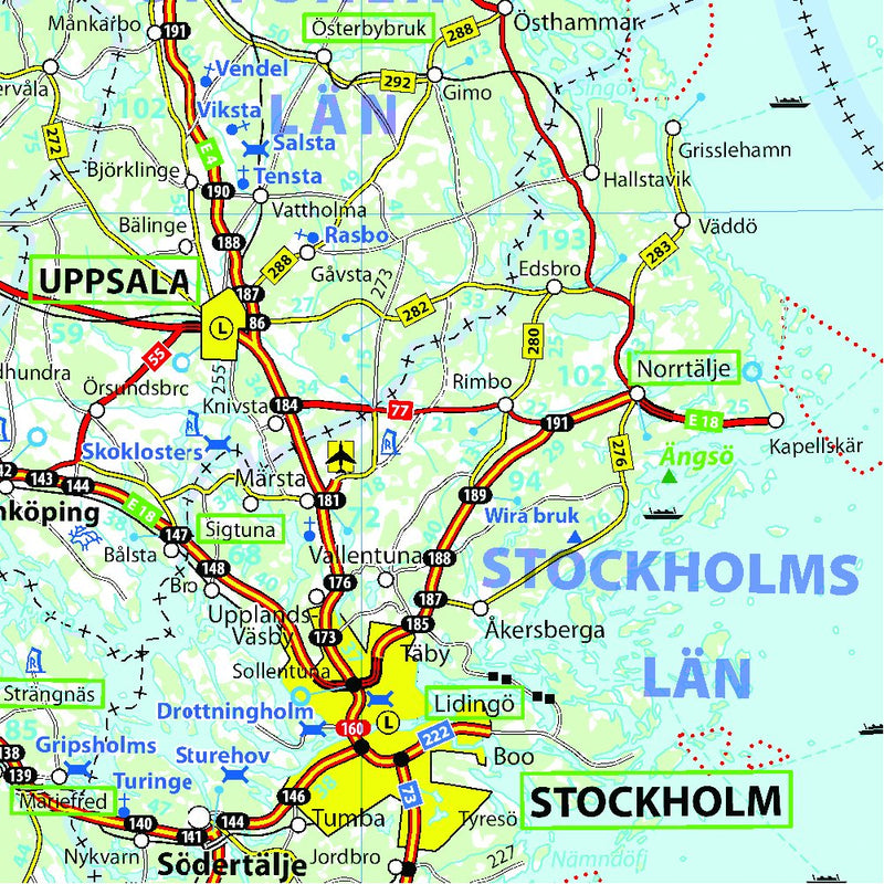 Michelin Sweden Map 753