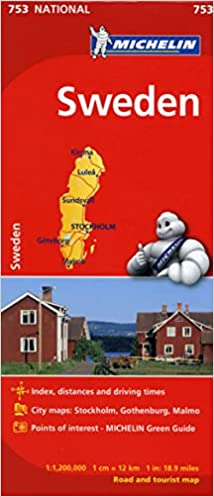 Michelin Sweden Map 753