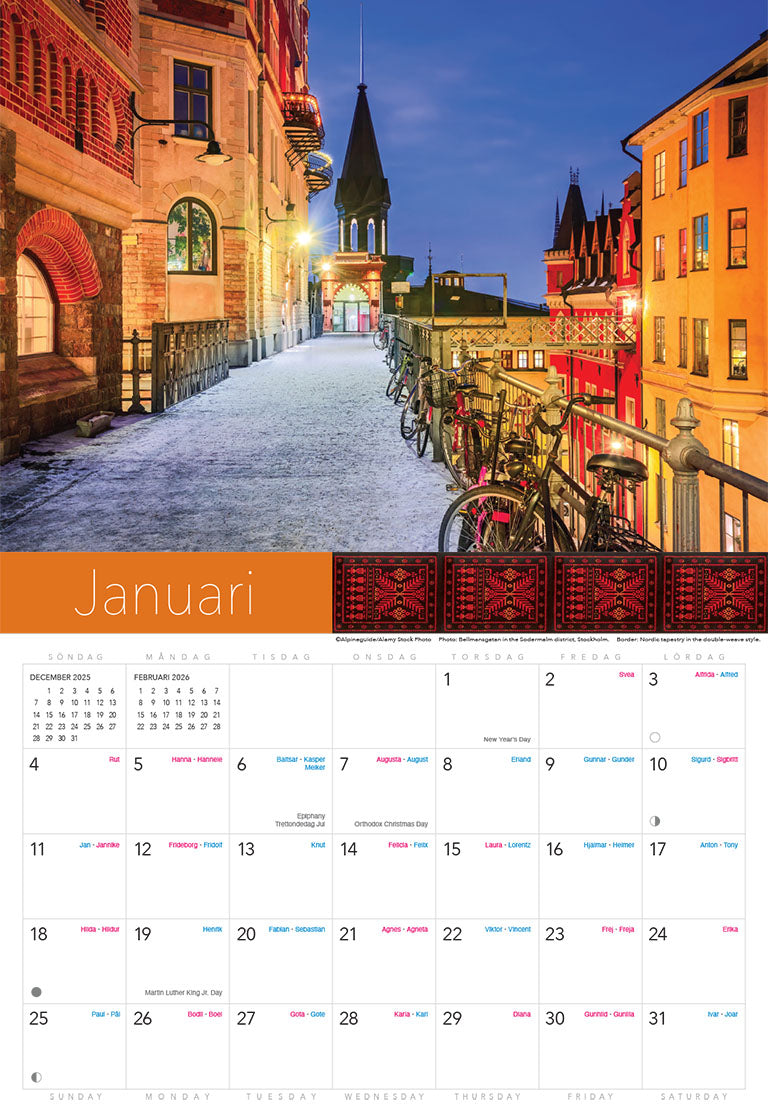 Splendor of Sweden 2026 Calendar (coming soon)