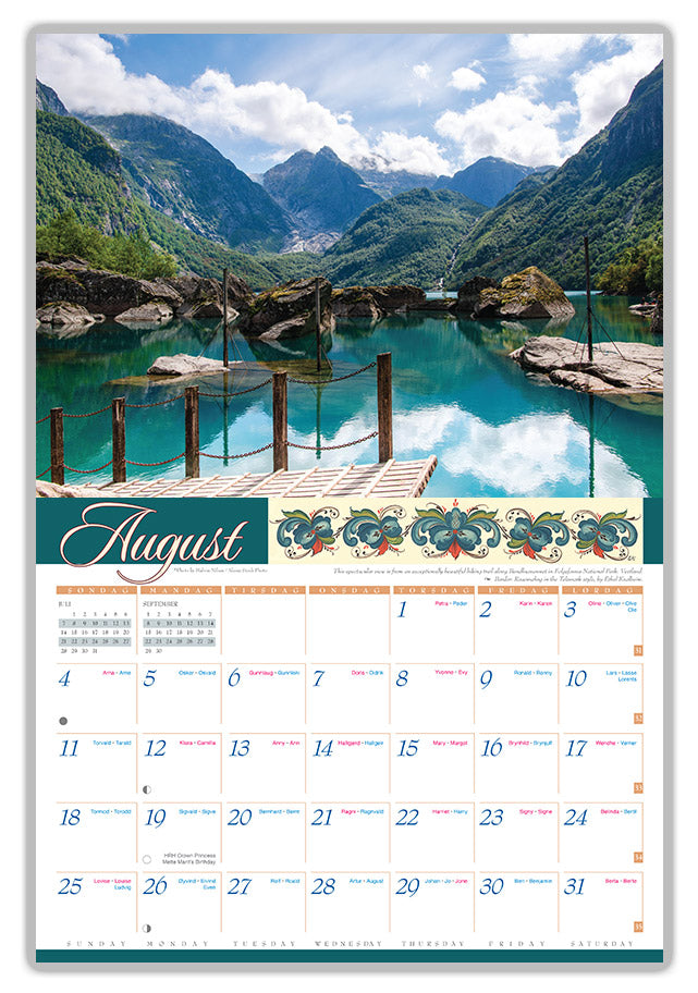 Splendor of Norway 2024 Calendar