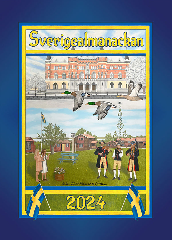 Sverigealmanackan 2024 Large Wall Calendar