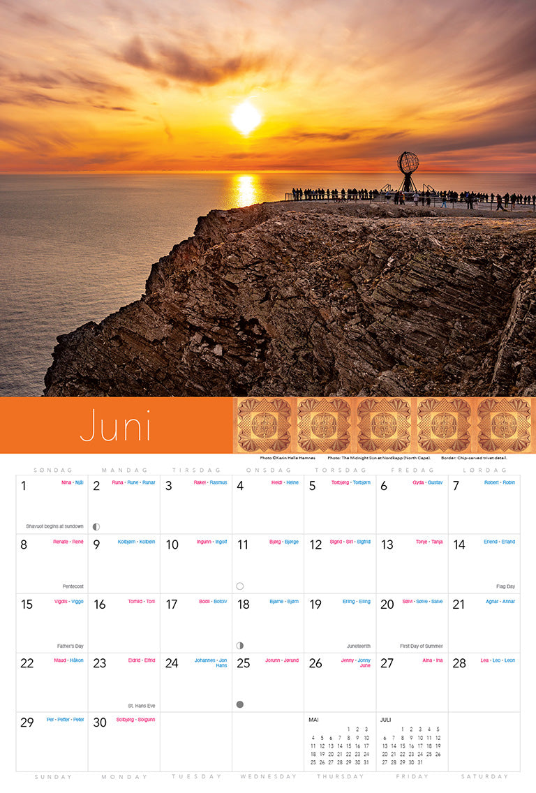 Splendor of Norway 2025 Calendar