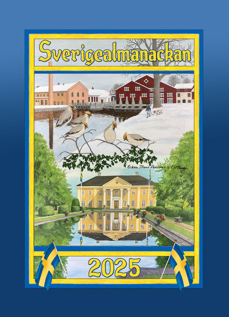 Sverigealmanackan 2025 Small Wall Calendar