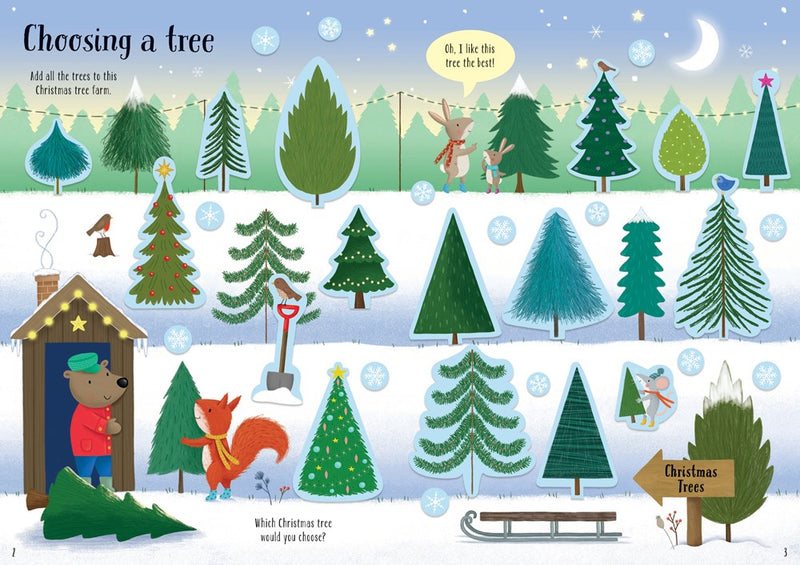 Sparkly Christmas Trees Sticker Book