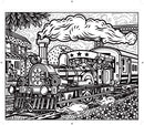 Trains Magic Painting Book