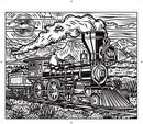 Trains Magic Painting Book