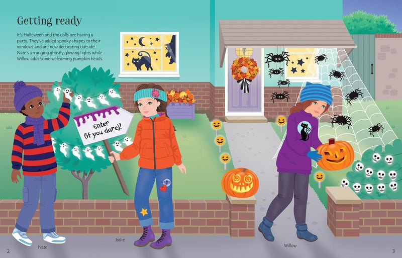Sticker Dolly Dressing Halloween Party