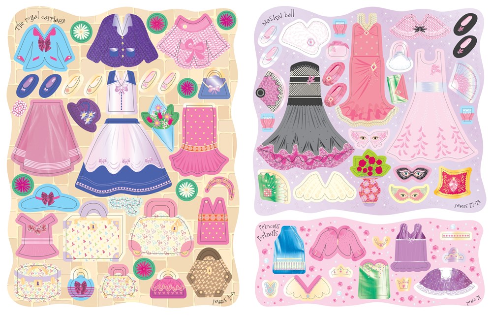 Sticker Dolly Dressing Princesses