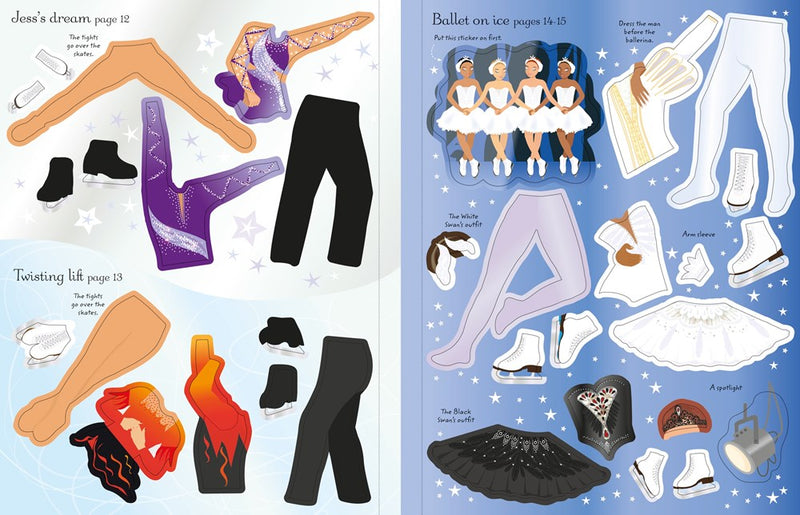 Sticker Dolly Dressing Ice Skaters Sticker Dolly Dressing Ice Skaters