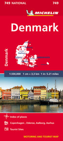 Michelin Denmark Map 749