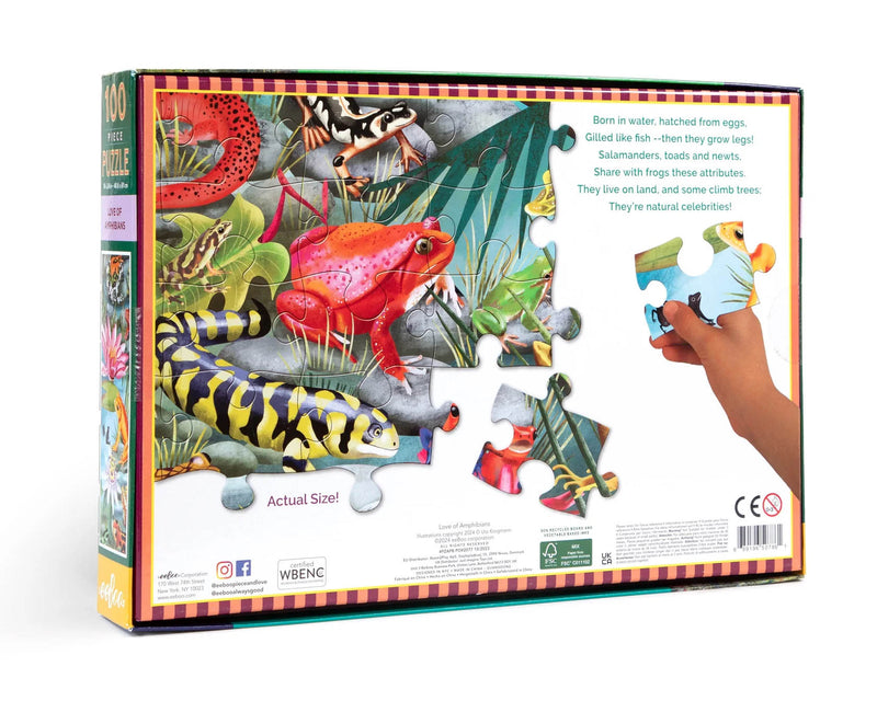 Love of Amphibians 100-Piece Puzzle