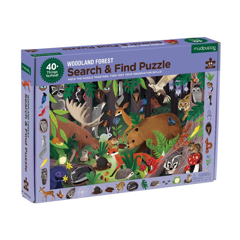 Woodland Forest 64-piece Search & Find Puzzle