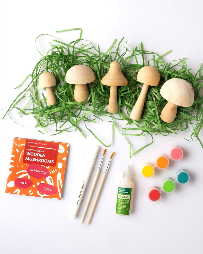 Paint Your Own Wooden Mushrooms (coming soon)