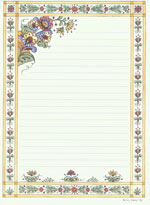 Floral Three Lined Notepad