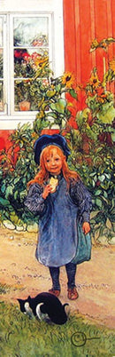 Carl Larsson Bookmark - Britta & the Cat