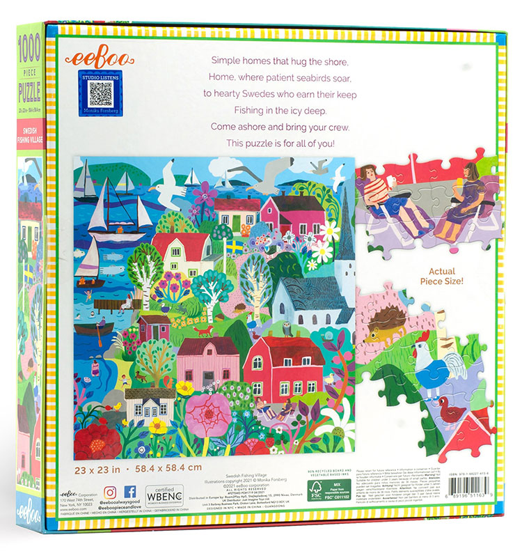 Swedish Fishing Village 1,000-Piece Puzzle