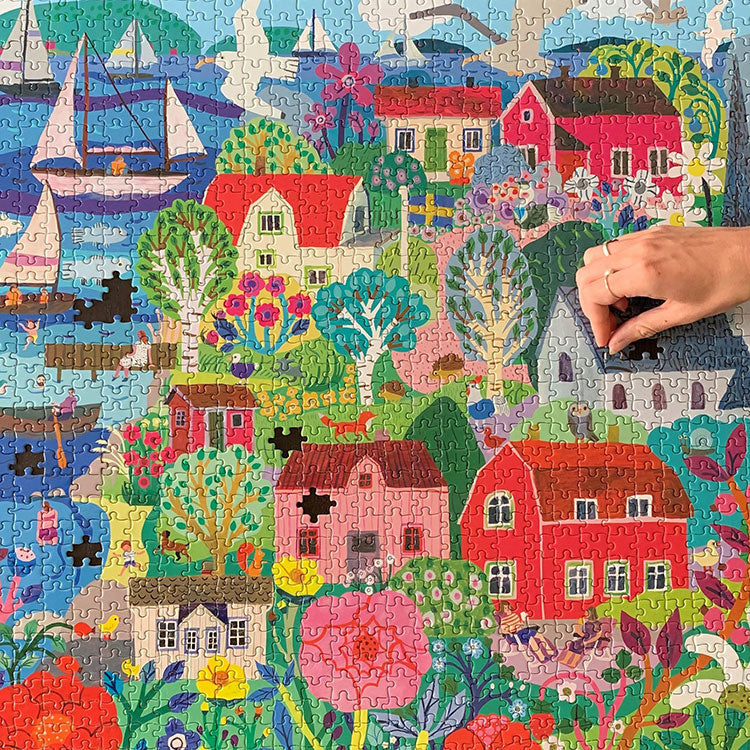 Swedish Fishing Village 1,000-Piece Puzzle