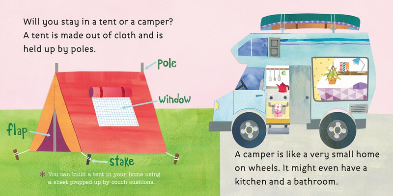 camping on board Let's Go Camping (Board Book)