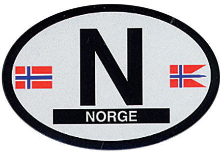 N Norway Oval Decal