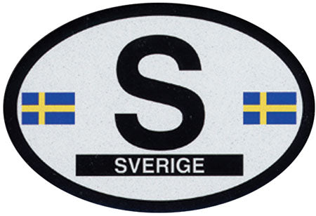 S Sweden Oval Decal